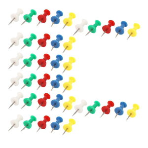 uxcell ��e �e�w�e �����s�� �v�b�V���s�� �v���X�e�B�b�N�w�b�h ���^���� �A�\�[�g�J���[ 40�������{�b�N�X