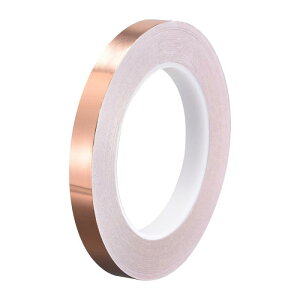 uxcell �`���e�[�v �R�b�p�[�t�H�C���e�[�v �V���O���� 12mm x 30m EMI�V�[���h �M�^�[�p �G���N�g���J�����y�A 1��