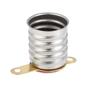 uxcell �����v�\�P�b�g E10 DC 30V 2�s�� 19x13 mm �d���z���_�[�l�W�x�[�X ��t�t�� �j�b�P�����b�L�� �V���o�[�g�[�� 10��