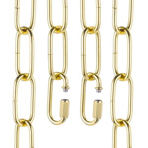 uxcell 6�t�B�[�g�Ɩ��p�`�F�[�� 4mm/0.16���[�v�����^���y���_���g�V�����f���A�`�F�[�������p �N�C�b�N�����N ���b�N2�t�� �݂艺���v�����g�y���_���g�Ɩ����p ���C�g��