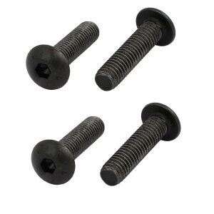 uxcell ����n�{���g �Z�p�\�P�b�g �{�^���w�b�h �O���[�h10.9 �u���b�N M5x20mm 4������