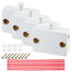 uxcell LrlbgvXCb` AC 250V 1A HIN[[bgƒpƋp C[t m[}N[YhA[h[u^b` zCg 4Zbg