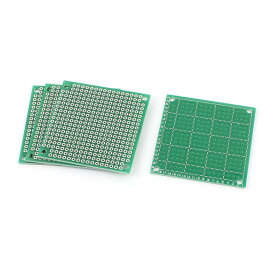 uxcell PCBユニバーサル基板 PCBボード プロトタイプ紙 FR-4材料 5cm x 5cm 緑 4個入り