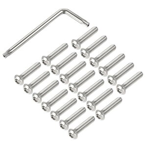 uxcell gNXZLeBlW M8x35mm x̂Ȃד˂ T40 L^`t 304XeX| t@Xi[{g 20