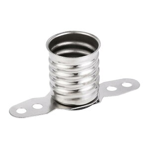 uxcell �����v�\�P�b�g E10 DC 30V 2�s�� 28x13 mm �d���z���_�[�l�W�x�[�X ��t�t�� �j�b�P�����b�L�� 20��