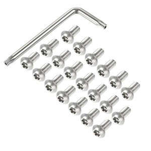 uxcell gNXZLeBlW M8x16mm x̂Ȃד˂ T40 L^`t 304XeX| t@Xi[{g 20