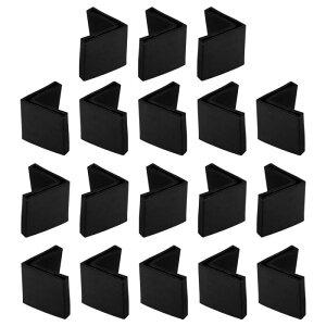 uxcell �A���O���Ƌ�̋r�p�b�h ���v���e�N�^�[ L�� PVC�� 30mmx30mm �u���b�N 18��