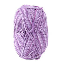 uxcell 織り糸 編み糸 コットンブレンド 家庭用 ハンドメードかぎ針編みスカーフ セーターに適用 パープル 50g