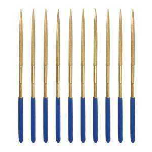 uxcell �_�C�������h�j�[�h���t�@�C���Z�b�g �ȉ~�`�t�@�C���`�^���R�[�e�B���O�c�[�� ���^���E�b�h�X�g�[���K���X�p 3 mm x 140 mm 10��