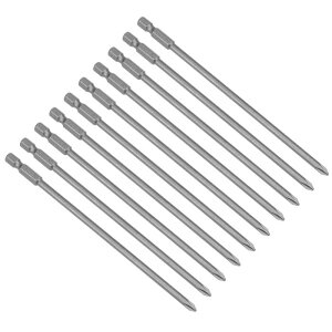 uxcell 6.35mm�V�����N 150mm���� 3 mm PH1���C S2�h���C�o�[�r�b�g H1 / 4inch * 150 * 4.5PH1 10��