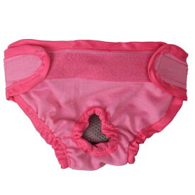 uxcell 犬オムツ 犬用 パンツ 雌 調整可能 漏れ耐性 犬の物理的なパンティー ピンク S