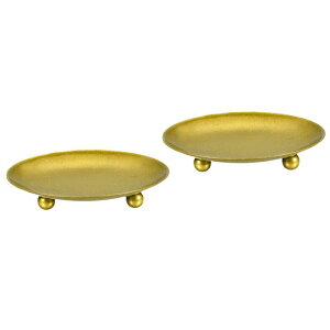 uxcell �L�����h���v���[�g�z���_�[ �S ���b�N�X�X�^���h�g���C���� �p�[�e�B�[ �X�p �K�[�f���p �S�[���h ���a95 mm 2��