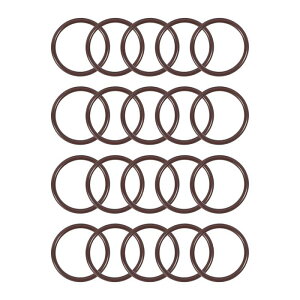 uxcell ���o�[��O�����O FKM�V�[���K�X�P�b�g �O�a29mm ���a24.2mm ��2.4mm 20��