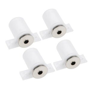 uxcell Cabinet Door Latch Catch for Bathroom Kitchen Cupboard White 4pcs