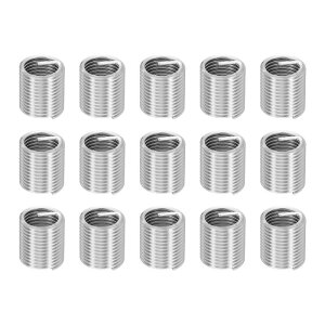uxcell 15�Z�b�g ���C���[�l�W�C���C���T�[�g M16 x 2 x 2D (32mm) ���g���b�N 304H�X�e�����X�|�� �w���J���R�C�����C���[�X�N�����[ �l�W�X���[�u �V�[�X �����ԏC���p