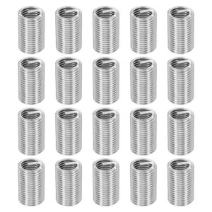 uxcell 20���� ���C���[�X���b�h���y�A�C���T�[�g M14 x 2 x 3D (42mm) ���g���b�N 304H�X�e�����X�|�� �w���J���R�C�����C���[�X�N�����[ �X���b�h�X���[�u�V�[�X �����ԏC���p