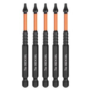 uxcell �X�N�G�A�w�b�h�h���C�o�[�r�b�g5�{�Z�b�g 1/4�C���`�Z�p�V�����N SQ2���C�w�b�h �S��4�C���` S2�|�� �C�����/�d���h���C�o�[�p�X�N�����[�h���C�o�[�h�����r�b�g