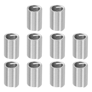 uxcell 10���� ���C���[�X���b�h���y�A�C���T�[�g M16 x 2 x 3D (48mm) ���g���b�N 304H�X�e�����X�|�� �w���J���R�C�����C���[�X�N�����[�p�X���b�h�X���[�u�V�[�X �����ԏC���p