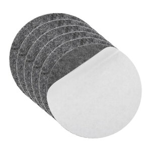 uxcell 6���Z�b�g �����v�x�[�X�t�F���g ���a3.5�C���` ����2mm �S���� �ی^ �\�t�g�t�F���g �Ƌ�p�p�b�h ����~�� ���h�~ �Ǐ��� �e�[�u�������v DIY�N���t�g�p �O���[