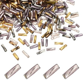 uxcell 1500個 ガラス製ビューグルシードビーズ 6x2mm ミニロングチューブシードビーズ チューブビーズ DIY用 イヤリング・ブレスレット・ネックレス・宝石制作・刺繍用 韓国風ミックスカラー