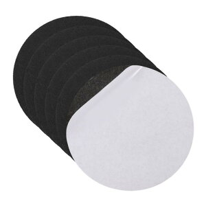 uxcell 6���Z�b�g �����v�x�[�X�p�t�F���g�p�b�h ���a7�C���`(��178mm) ����2mm �S�����ی^�\�t�g�t�F���g �Ƌ�p����~�߁E���h�~�p�b�h �Ǐ����E�e�[�u�������v DIY�N���t�g�p ��