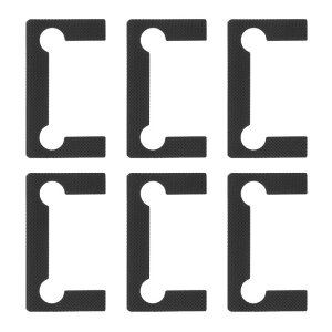 uxcell 6�Z�b�g �K���X�q���W�K�X�P�b�g �V�����[�h�A�q���W 90�x �v���X�`�b�N���K���X�q���W�������i �h�A�E�H��I�E�V���[�P�[�X�E�L���r�l�b�g�h�A�p�K�X�P�b�g ��