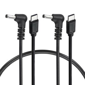 uxcell USB C to DC�d���P�[�u�� 9V 3A 27W 3.5x1.35mm 1.3ft USB C to DC�o�P�b�gPD�g���K�[�v���O Ty pe-C�d���R�[�h �}���[�d�P�[�u�� �m�[�gPC/���j�^�[/�h�ƃJ�����p 2�{�p�b�N
