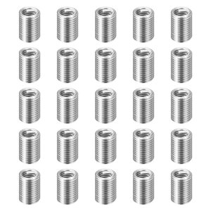 uxcell 25���� ���C���[�˂��C���C���T�[�g M2.5 x 0.45 x 3D (7.5mm) ���g���b�N 304H�X�e�����X�|�� �w���J���R�C�����C���[ �X�N�����[�˂��X���[�u�V�[�X �����ԏC���p