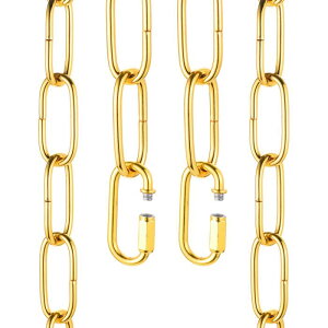 uxcell 6�t�B�[�g�Ɩ��p�`�F�[�� 4mm/0.16���[�v���^���y���_���g�V�����f���A�`�F�[�������R�[�h�i�N�C�b�N�����N ���b�N2�t���j �v�����g�y���_���g/�V�����f���A�Ɩ����p ���C�G���[