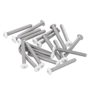 uxcell 20�Z�b�g M3-0.5×25mm �{�^���w�b�h �Z�p���t���{���g 304�X�e�����X�| �t���X���b�h ����d�グ �Ƌ�p�@�B�˂� �Ɠd�p �z���C�g
