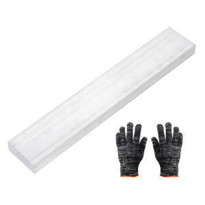 uxcell �p�`�A���~�t���b�g�o�[ ����13/32�C���`�i��1cm�j ��1-31/32�C���`�i��5cm�j ����12�C���`�i��30cm�j �p�`6061�A���~�t���b�g�v���[�g 18×50×305mm �\���b�h�~���X�g�b�N�i��ܕt���j