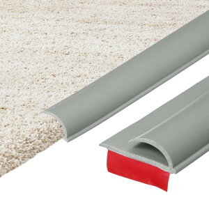 uxcell 6.56Ft×1.38×0.39 �J�[�؂��g�^�C�����ڃ��[�� �S�����J�[�؂��g�G�b�W�X�g���b�v PVC���ԃJ�o�[ �i���Ή����~�l�[�g�G�b�W�g���� �O���[