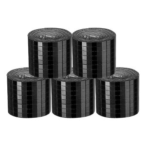 uxcell 9600�� �~���[���U�C�N�^�C�� 5x5mm �����` �K���X�� �S���� �f�B�X�R�{�[���~���[ �^�C���X�e�b�J�[ DIY�N���t�g ���� �A�[�g�R���[�W�� �J�[�h�쐬�p ��