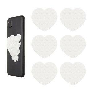uxcell 6�Z�b�g �z���X�}�z�P�[�X�A2.83�C���`x2.68�C���` �n�[�g�^�V���R���z���z�[���h ���ʋz�����X�}�z�O ���b�v �X�}�[�g�t�H���p�S���O ���b�v ���B��⓮��B�e�p�A�z���C�g