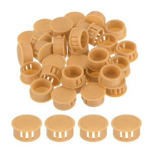 uxcell 64PCS 18mm(23/32) �I�����W�v���X�`�b�N�z�[���v���O�A�t���b�V���^�C�v�p�l���z�[���v���O �C���T�[�g�G���h�L���b�v ���b�L���O�z�[���`���[�u �Ƌ�L���r�l�b�g�p
