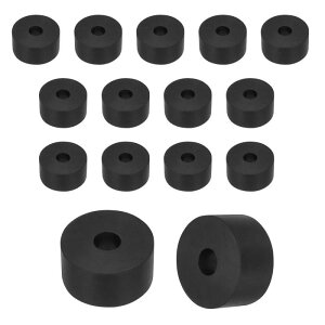 uxcell 15����S���X�y�[�T�[ �O�a35mm(1.38�C���`)×���a10mm(0.39�C���`) �ی^�h�U�p�b�h �≏���b�V���[ �u�b�V���O ����15mm(0.59�C���`) �Ɠd ������ �D���p�A�N�Z�T���[ ��