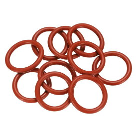 uxcell シリコンOリング 10個セット 外径23 mm 内径17mm 幅3 mm メートル規格シールガスケット 配管用 VMQシール Oリング ウォッシャー 高圧洗浄機 エア・ガス接続 自動車修理用 赤色