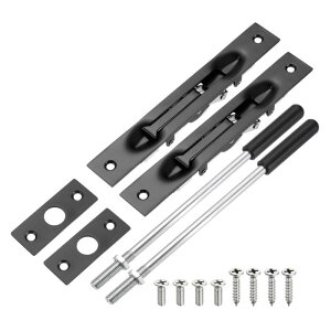 uxcell 2�Z�b�g �L�k���t���b�V���{���g(���b�h�t��) 8�C���` �X�e�����X���h�A�p���ߍ��݃{���g���b�` �h�ƃ��b�N ���J���h�A�@�����h�A�@�ؐ��h�A�p ��
