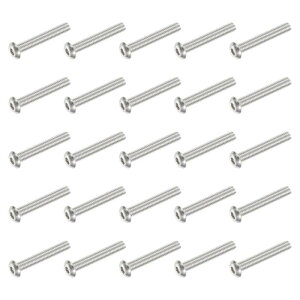 PATIKIL �{�^���w�b�h �\�P�b�g�L���b�v�l�W 25�� #10-32 UNF x31.75mm 304�X�e�����X�| �Z�p�h���C�u �S�˂� �@�B�{���g �Ƌ�p �E�H�[�^�[�|���v �Ɩ����p �V���o�[