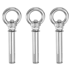 PATIKIL M8x80mm �R���N���[�g�p�A�C�{���g 304�X�e�����X�|���g�����t�e�B���O�{���g 3�Z�b�g �V�[�����O�E�R���N���[�g�ǁE�����K�p�A���J�[�A�C�����O�X�N�����[ �V���o�[