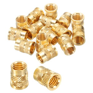 uxcell 15�� �l�W�C���T�[�g M8 x 12.7mm(����) x 9.6mm(�O�a) �^�J�� ���[�g���˂� �t�����W�t��T�i�b�g ���˂� �q�[�g�Z�b�g�C���T�[�g �v ���X�`�b�N�y��3D�v�����g���i�p���ߍ��݃i�b�g