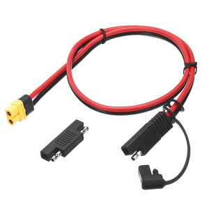 uxcell 12AW G SAE �� XT60 �ڑ��P�[�u�� 1.9ft (0.6m) XT60���X - SAE�ɐ����]�A�_�v�^�[�t�� �ԗ��E�\�[���[�p�l���E�[�d�p
