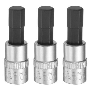 uxcell 3�Z�b�g H7 �w�b�N�X �r�b�g �\�P�b�g 1/4�C���` �X�N�G�A �h���C�u ���[�g�� ���� �C���p�N�g �r�b�g �p���[ �i�b�g �h���C�o�[ �Z�b�g S2 & CR-V �| �\�P�b�g ���`�F�b�g �����` �r�b�g 