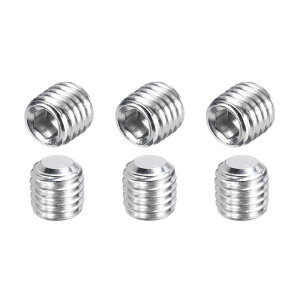 uxcell 6�� M12-1.75 x 12mm �O���u�X�N�����[ 304�X�e�����X�| �J�b�v�_ ���Z�p�\�P�b�g�h���C�u �����ݔ� �Ƌ�C�� DIY�v���W�F�N�g