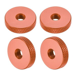 uxcell 4�� �Z�b�g �X���[�X �i�b�g M6 x 20 mm x 5 mm �A���~�j�E�� ���^ �ђʌ� ���b�N ���� �i�b�g �n���h�� �m�u �t�@�X�i�[ 3D �v�����^�[ ���i �@�B DIY �I�����W