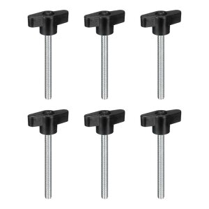 uxcell 6�� �N�����v �X�N�����[ �m�u M6 x 60mm ���[�g�� ?�| T�^ �T�� �X�N�����[ �n���h�� �N�C�b�N �����[�X ����� �m�u ����