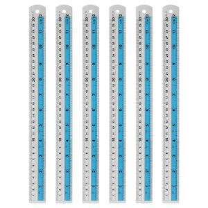 uxcell 6���Z�b�g ����������K 30cm ���[�g���@ SAE �A���~�j�E�������� �����K �X�P�[���c�[�� ���t�� �v�� �w�K �Ǐ� ���� �������p �u���[