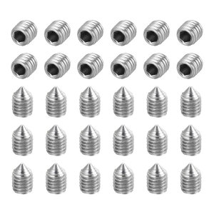 uxcell 60 �� M5x6mm �R�[���_ �~�߂˂� 304 �X�e�����X �| �Z�p �\�P�b�g �O�� �b�v �X�N�����[ �o�X���[�� �ݔ� �C�� �Ƌ� DIY �v���W�F�N�g