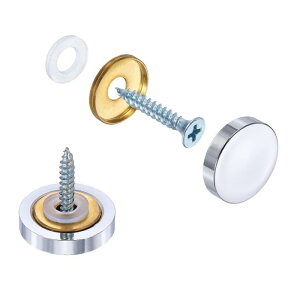 uxcell 6�Z�b�g �X�N�����[�J�o�[�L���b�v�^�J���t���b�g�~���[�p�����l�W�L���b�v �T�C���L���E�n�[�h�E�F�A�E���ݗp�B���ߋ���a25mm�����V���o�[�d�グ