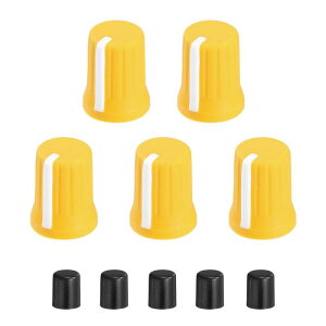 uxcell 5�� 6mm �|�e���V�����[�^�[ D�� �m�u �S���� 180�x ��] DJ �X�s�[�J�[ �m�u �R���g���[�� �m�u �d�q�h�����p (�� ��)